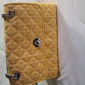 KATE SPADE NATALIA MEDIUM FLAP 2-WAY SHOULDER BAG  CUT MANGO